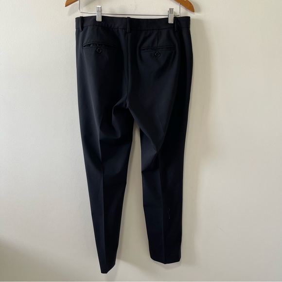THEORY Testra 2B Stretch Wool Black Pants Size 8 - Picture 5 of 13